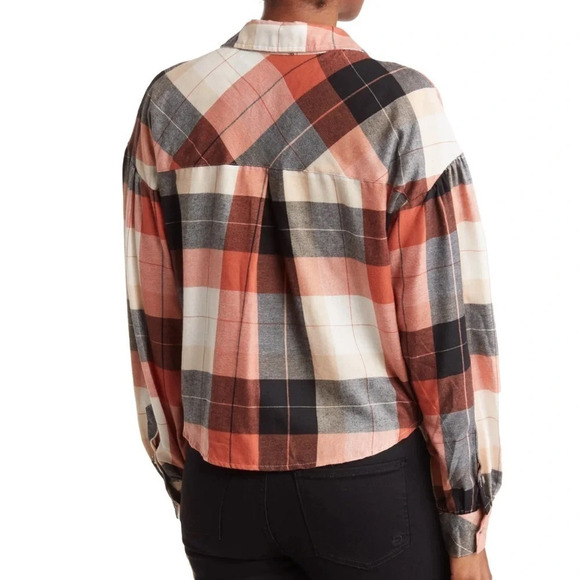 SANCTUARY Bianca Plaid Button Down Top - Picture 2 of 3